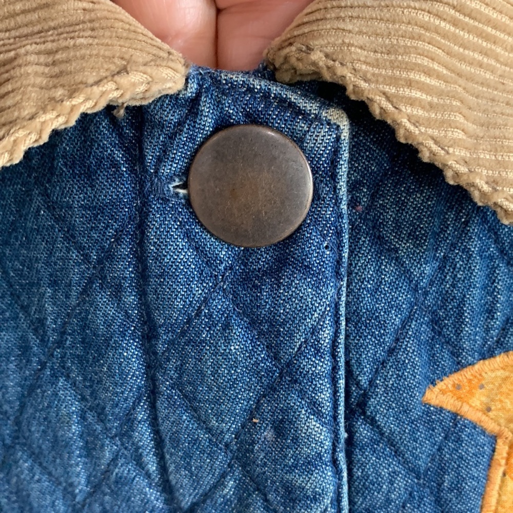 HAIKS Faux Denim With Corduroy Quilted Winter Holiday Jacket. Size XL - Picture 9 of 12